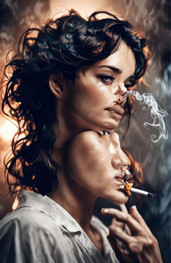 Girl Smoking Wallpaper