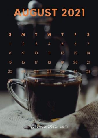 August Calendar Wallpaper Monthly Printable