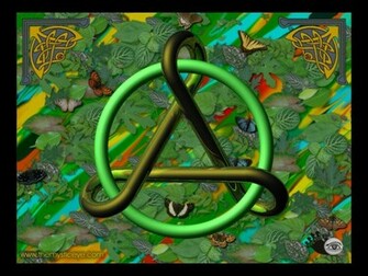 Celtic Knot Wallpaper With Butterflies