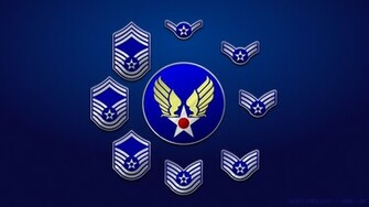 United States Air Force Enlisted Stripes Doodle Striped Wallpaper