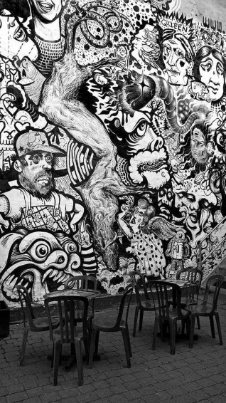 Black And White Graffiti Wallpaper