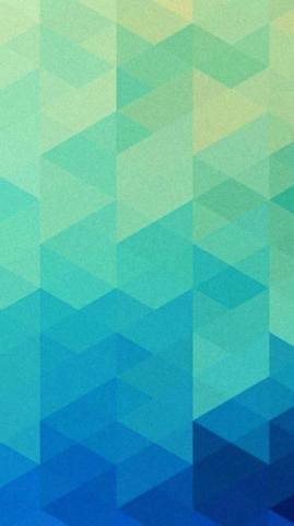 Triangle Art Euro Blue Moda Pattern iPhone Wallpaper