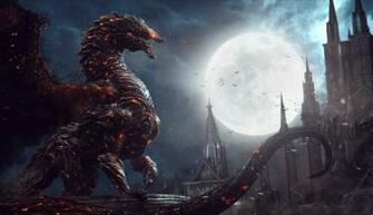 Castlevania Monster Moo Light Castle Flame Wallpaper