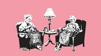 Graffiti Banksy Wallpaper