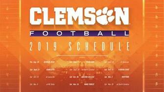 Clemson Football Spring Guide Schedule Tigers