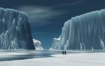 Ice Mountains In Antarctica HD Wallpaper