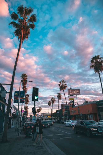 Los Angeles Sky Phone Wallpaper