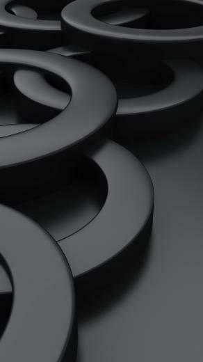 3d Dark Cicles Wallpaper iPhone