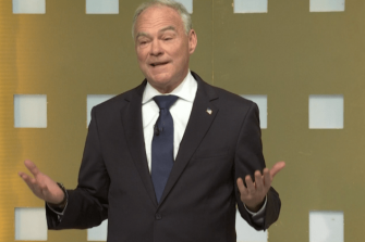 Tim Kaine Makes Surprise Appearance In Snl Sketch With John Mulaney Wallpaper