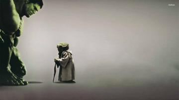 The Hulk Yoda Nad Star Wars Wallpaper