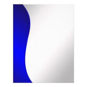 Background Navy Blue Line On Styled Silver Flyer