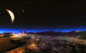 Wallpaper Planet Light Background Surface Desktop