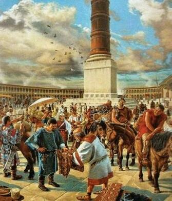 The Forum Of Constantine In Constantinople East Roman Empire