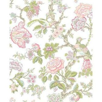 York Wallcoverings Waverly Classics Casa Blanca Rose Wallpaper