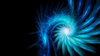 Neon Blue Background Wallpaper