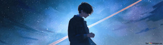 Alone Anime Boy 4k Wallpaper