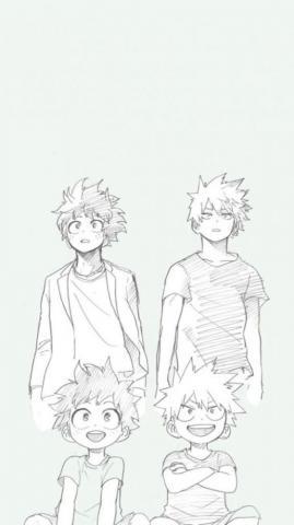 Horikoshi Art Is Just So Clean Also Soft Kacchan R Bakudeku