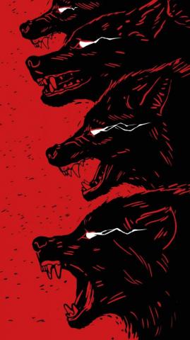 Wolf Artwork iPhone Wallpaper