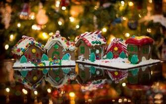 Gingerbread Houses Wallpaper