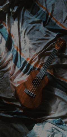Aesthetic Wallpaper Of A Ukelele Ukulele Songs