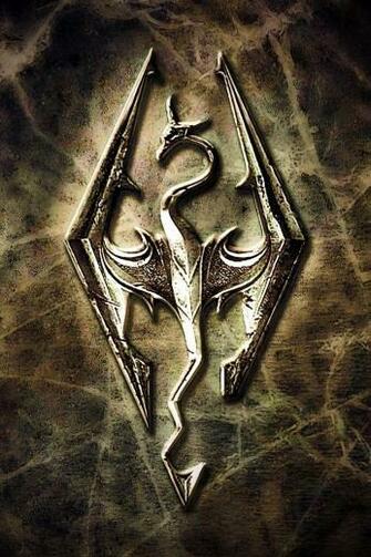 Skyrim iPhone Wallpaper Red Version Image