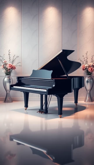 Baby Grand Piano Wallpaper