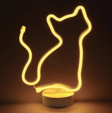 Neon Cat Yellow Aesthetic
