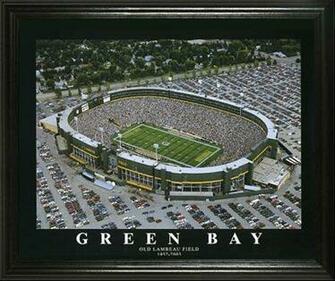 Old Lambeau Field Greenbay Packers Frame