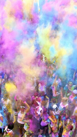 Color Me Rad iPhone Parallax 3wallpaper Les Wallpaper Du