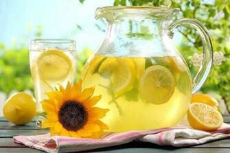 Fresh Lemonade On A Hot Summer Day