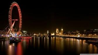 City Night Scenes England Wallpaper