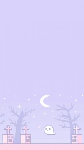Amber On Pixel Background Pastel Goth Wallpaper