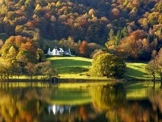 Autumn England English Lake Nature Lakes HD Desktop Wallpaper