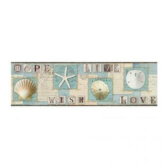 Seashell Wallpaper Border Grasscloth