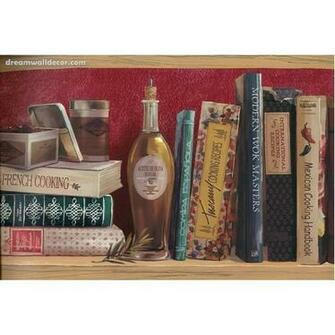 Meroon Background Shelfed Olive Oil Wallpaper Border