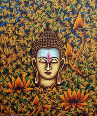 Happy Happiness Life With Buddha Lord HD Wallpaper