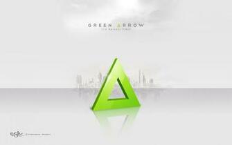 Green Arrow Wallpaper Stock Photos