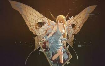 Wallpaper Girl Wings Anime Art Moth Image For Desktop