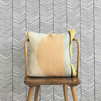 Printed Herringbone Classique Chic Papier Peint Par Ferm Living