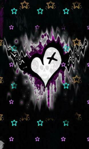 Girly Skull Heart Live HD Wallpaper Background Downlo