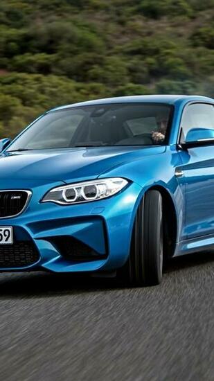 Wallpaper Bmw M2 F87 Blue Side