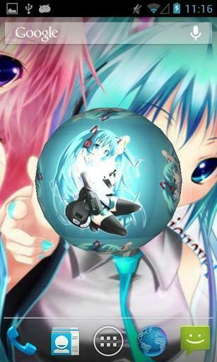 Bigger Hatsune Miku 3d Live Wallpaper For Android Screenshot
