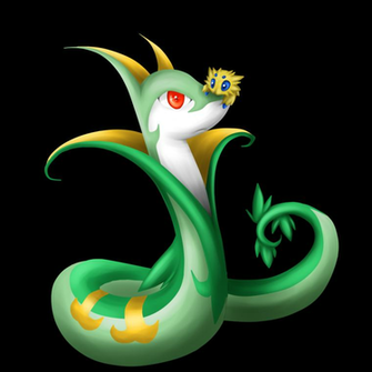 Serperior And Joltik Thing By Nero Blackwing