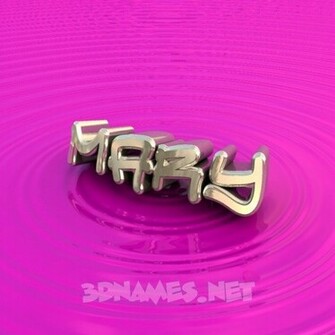 Pre Of Pink Graffiti For Name Mary