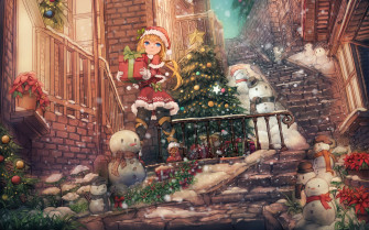 Anime Christmas HD Wallpaper And Background