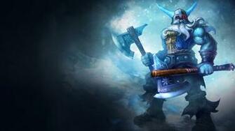Olaf League Of Legends HD Wallpaper Glacial Skin Splash
