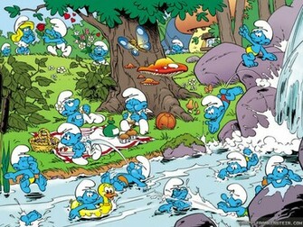 Garden Smurf Snowboard Gargamel As