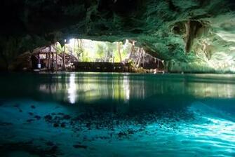 Beautiful Underwater Cave Wallpaper