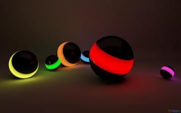 3d HD Wallpaper Colorful Ball For Laptop United