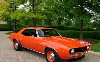 Chevy Camaro Chevrolet Orange Vintage Classic